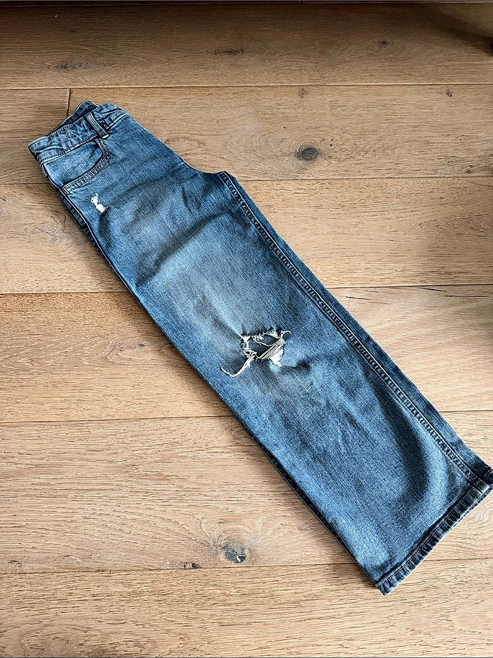 Abercrombie Kids High Rise Wide Leg Wide Leg Jeans Girls Size 10 Blue